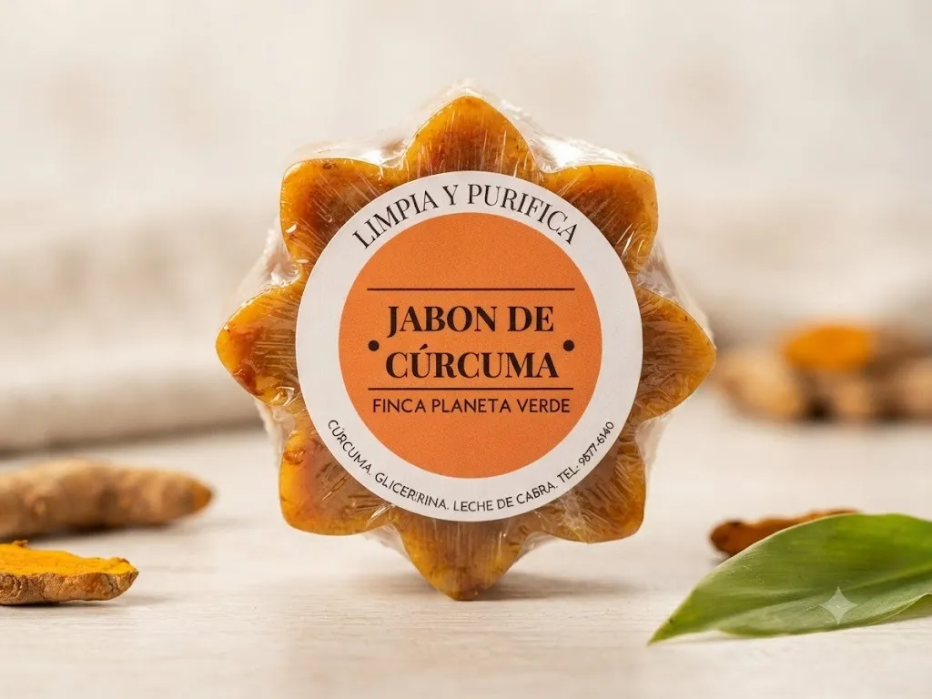 Jabón de Cúrcuma - Finca Planeta Verde