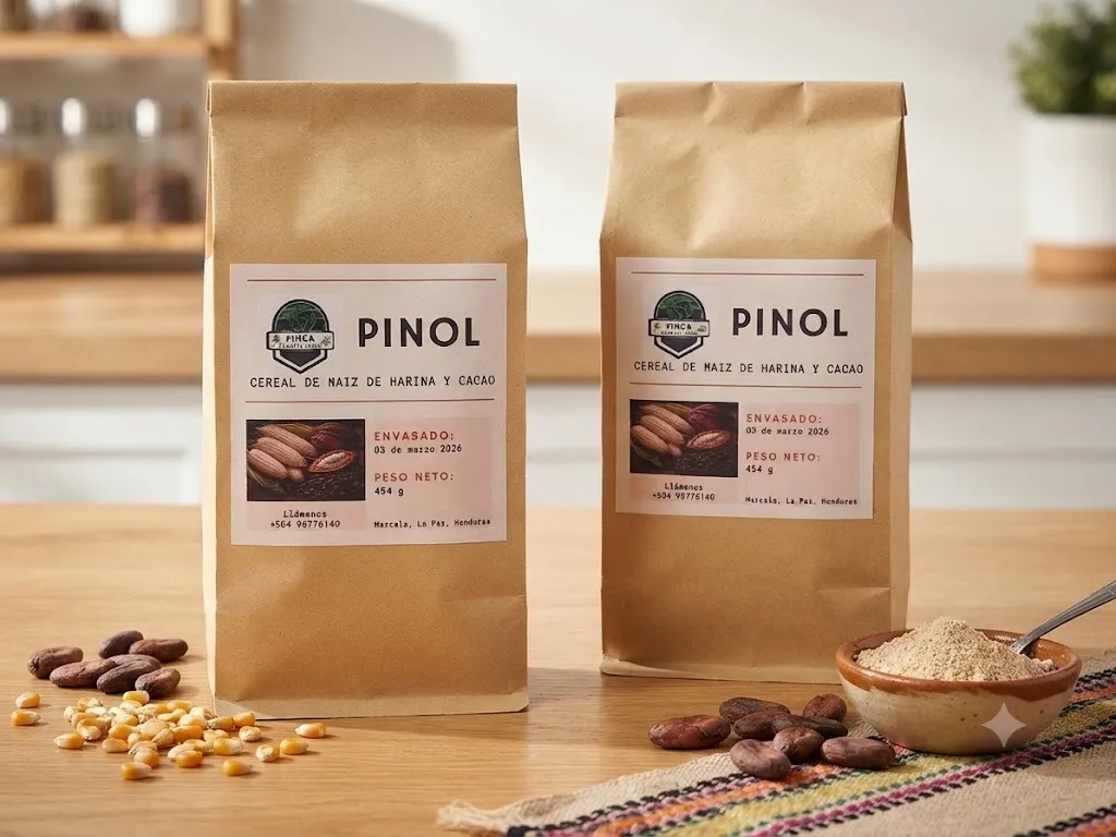 Pinol - Cereal de Maíz de Harina de Cacao - Finca Planeta Verde
