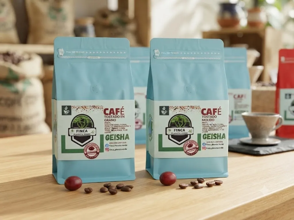 Café Tostado en Grano - GEISHA - Finca Planeta Verde