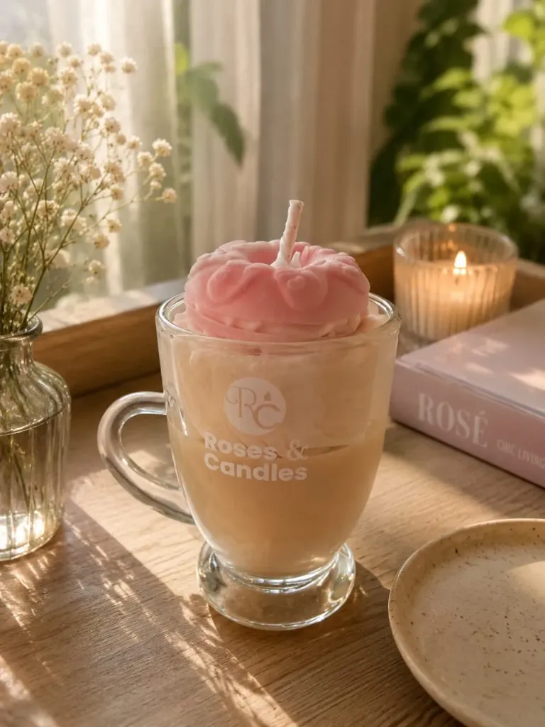 Vela Café y Dona - Roses & Candles