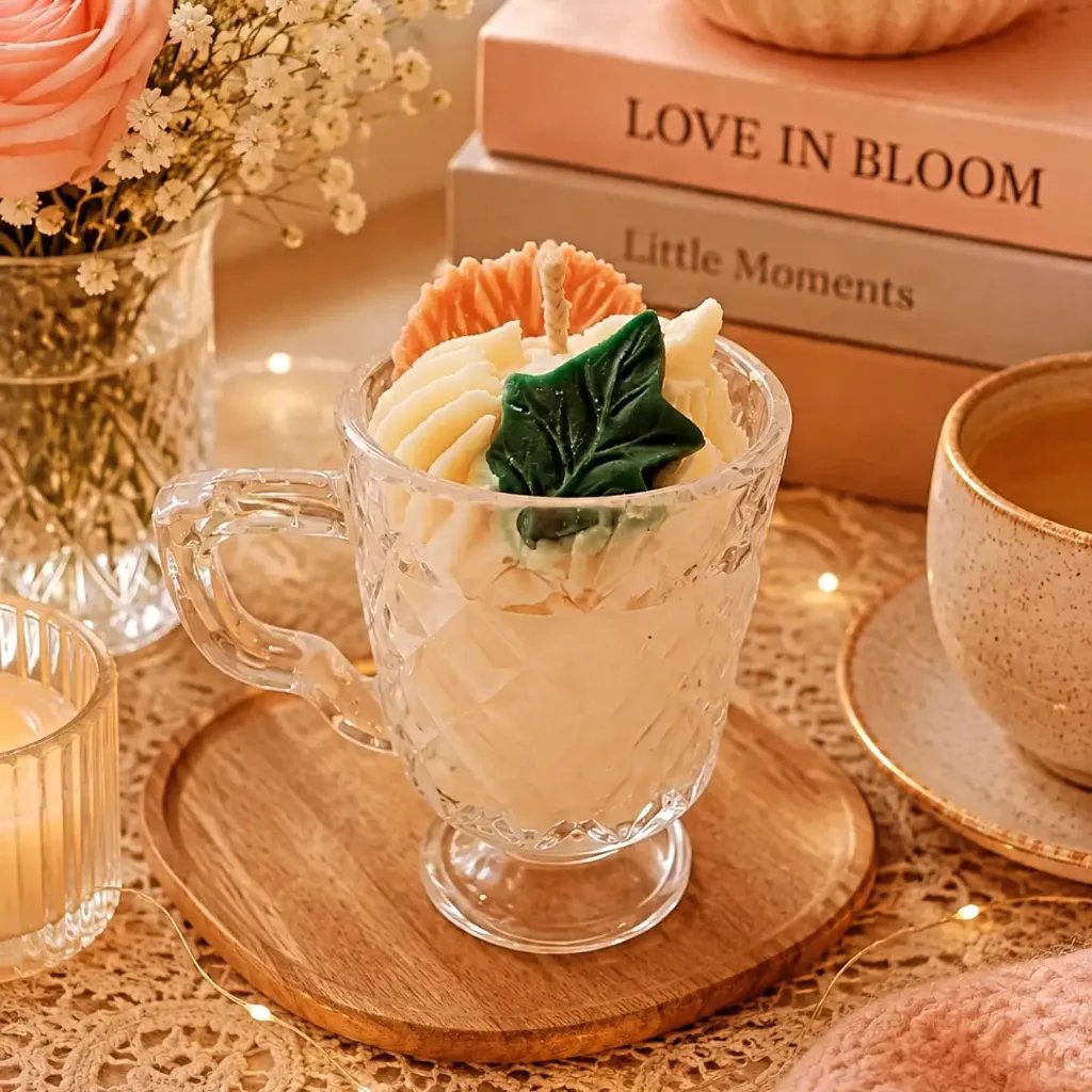 Vela de Toronja en Forma de Postre (Mediana) - Roses & Candles