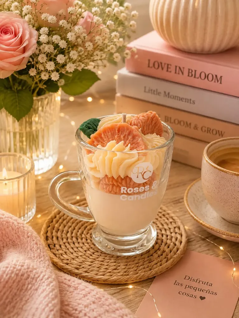Vela de Toronja en Forma de Postre (Pequeña) - Roses & Candles