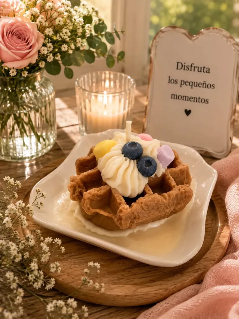 Vela de Waffle con Arandanos - Roses & Candles