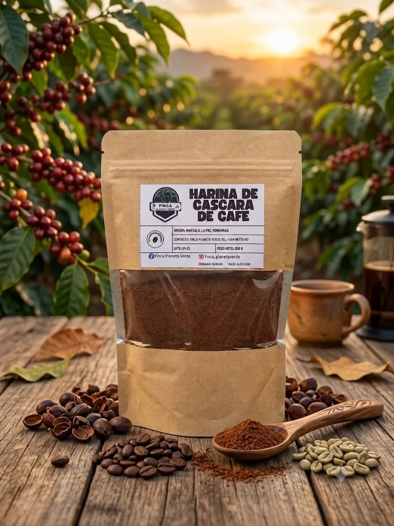 Harina de Cáscara de Café - Finca Planeta Verde
